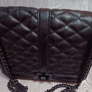 Rebecca Minkoff Black Quilted Crossbody Bag